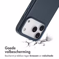 Accezz MagSafe Leather Backcover Apple iPhone 17 Pro - Nightfall Blue