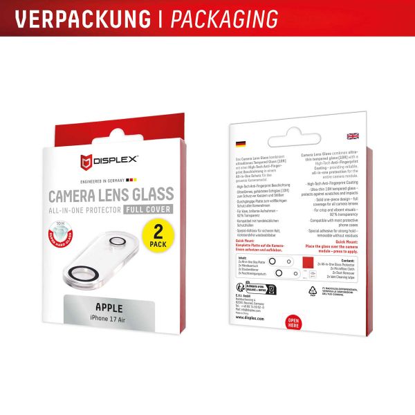 Displex CamGlass All-In-One Camera Protector Apple iPhone Air