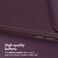 Accezz Leather Back Cover with MagSafe Apple iPhone 17 Pro Max - Heath Purple