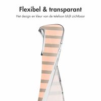 imoshion Design hoesje Apple iPhone 16 Pro - Striped peach reverse