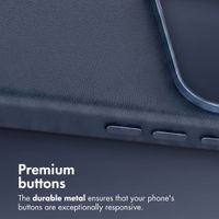 Accezz Leather Case with MagSafe Apple iPhone 18 Pro Max / 17 Pro Max - Nightfall Blue