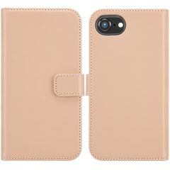 Selencia Genuine Leather Book Case Apple iPhone 17e / 16e - Dusty Pink