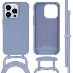 imoshion Color Backcover met afneembaar koord Apple iPhone 14 Pro - Ash Blue