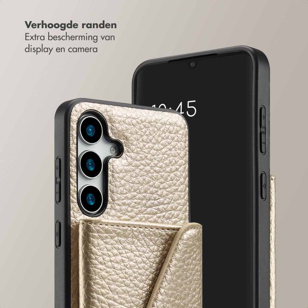 Selencia Sera Koordhoes met pashouder envelop Samsung Galaxy S25 - Champagne