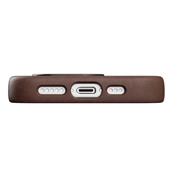 Woodcessories Bio Leather Case MagSafe iPhone 15 - Bruin