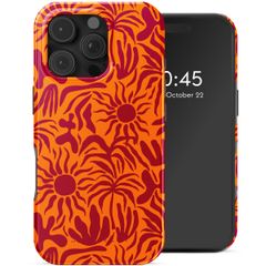 Selencia Vivid Tough Backcover met MagSafe iPhone 16 Pro - Tropical Vibes Apricot