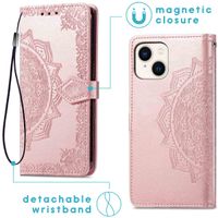 imoshion Mandala Bookcase iPhone 14 - Rosé Goud