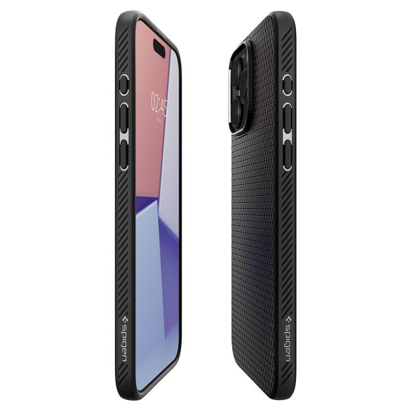 Spigen Liquid Air Backcover iPhone 15 Pro Max - Matte Black