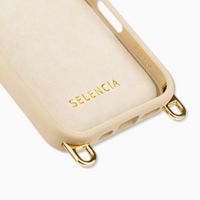Selencia Rivièra MagSafe Backcover met afneembare haakjes Apple iPhone 16 Pro Max - Milky Latte