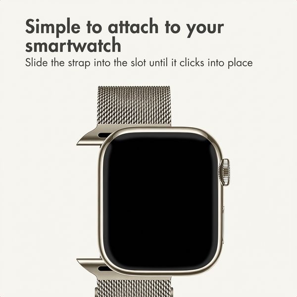 imoshion Milanese Magnetic Band Apple Watch | 44/45/46/49 mm - Starlight