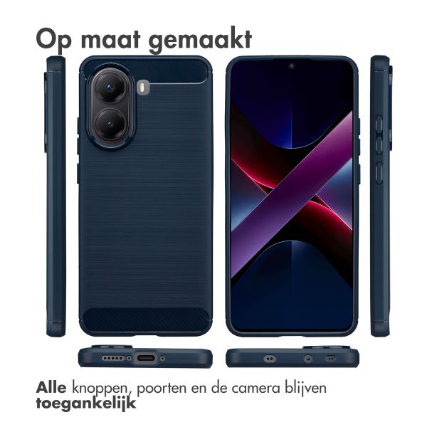 imoshion Brushed Backcover Xiaomi Poco X7 Pro - Donkerblauw