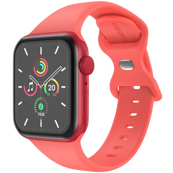 imoshion Siliconen⁺ bandje Apple Watch Series 1 t/m 9 / SE (38/40/41 mm) | Series 10 (42 mm) - Coral - Maat S/M