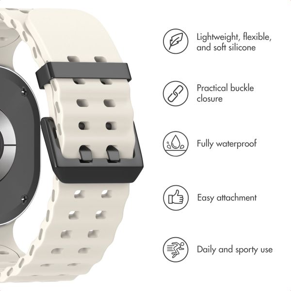 imoshion Ocean Silicone Band Samsung Galaxy Watch 9 (40/44mm) / Watch 8 (40/44mm) / Classic (46mm) - Starlight