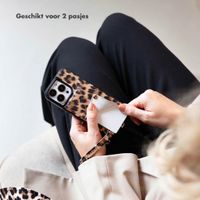 Selencia Nova Telefoonhoes met Koord en Pashouder Samsung Galaxy S24 Plus / S25 Plus - Leopard
