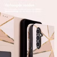 imoshion Design Bookcase Samsung Galaxy A54 (5G) - Beige Graphic