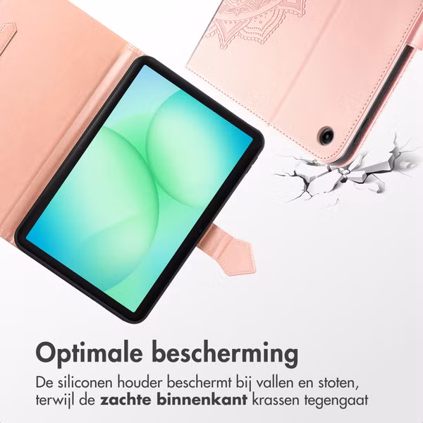 imoshion Mandala Bookcase Samsung Galaxy Tab A11 Plus - Rose Gold
