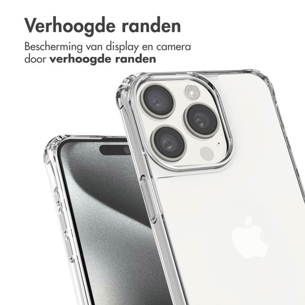 imoshion Backcover met koord + armband iPhone 15 Pro Max - Parels hartjes