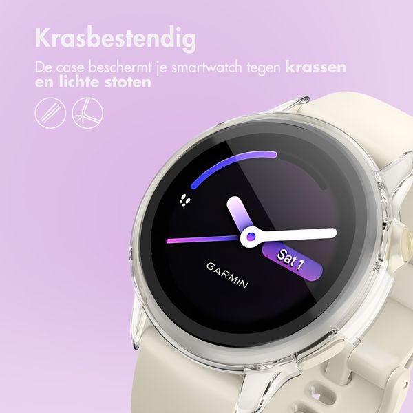imoshion Full Cover Hardcase Garmin Vivoactive 6 - Transparant