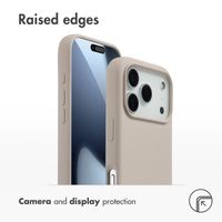 Accezz Liquid Silicone Back Cover with MagSafe Apple iPhone 17 Pro - Stone