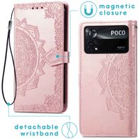 imoshion Mandala Bookcase Xiaomi Poco X4 Pro 5G - Rosé Goud