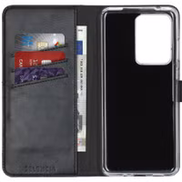 Selencia Echt Leren Bookcase Samsung Galaxy S20 Ultra - Zwart