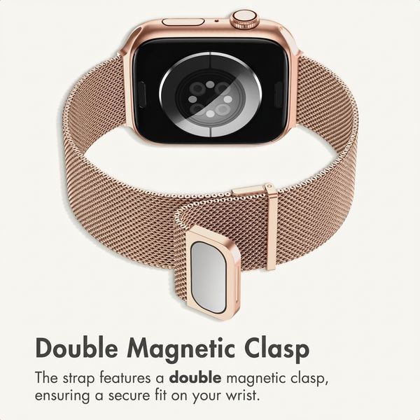 imoshion Milanese Magnetic Band Apple Watch | 44/45/46/49 mm - Rose Gold