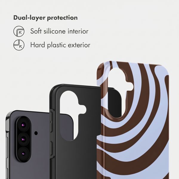 Selencia Vivid Back Cover Samsung Galaxy A37 (5G) - Dream Swirl Chocolate