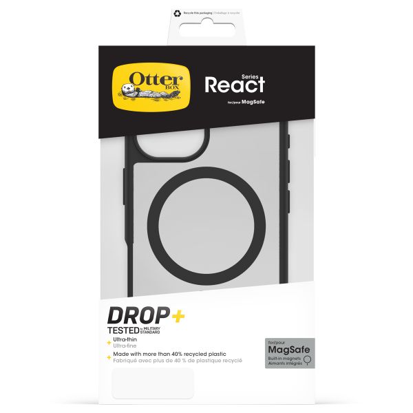 OtterBox React Backcover MagSafe iPhone 16 - Clear / Black