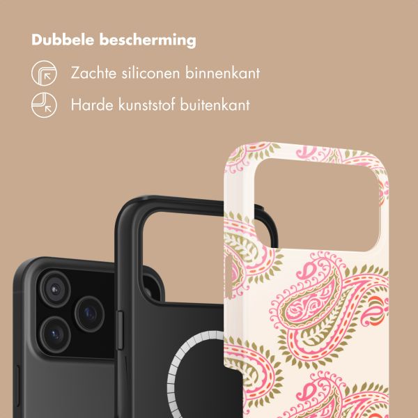 Selencia Vivid Backcover met MagSafe Apple iPhone 18 Pro Max / 17 Pro Max - Paisley Blush