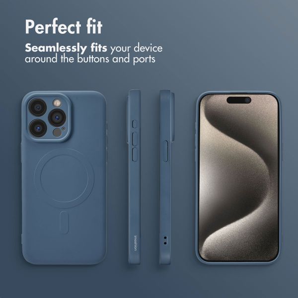 imoshion Colour Back Cover with MagSafe Apple iPhone 15 Pro Max - Dark Blue