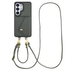 Selencia Sera Phone Case with Cord and Envelope Card Holder Samsung Galaxy S26 Ultra - Sage Green