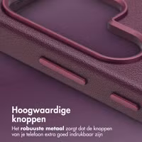 Accezz MagSafe Leather Backcover Samsung Galaxy S25 Ultra - Heath Purple