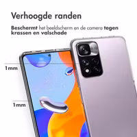 Accezz Clear Backcover Xiaomi Redmi Note 11 Pro - Transparant