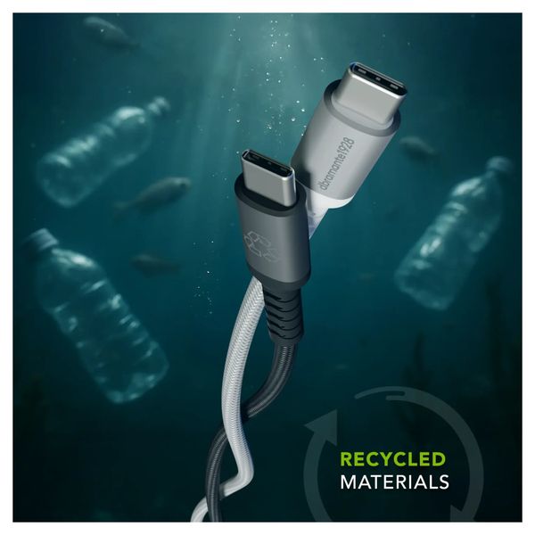 dbramante1928 Re-charge USB-C naar USB-C Oplaadkabel 100W - 3 meter - Wit