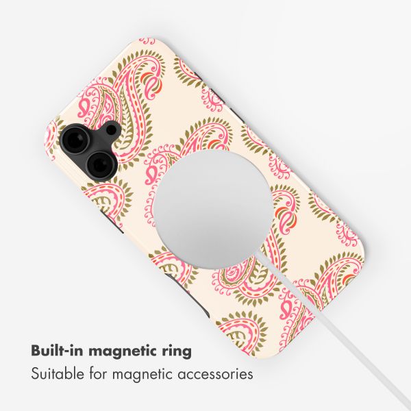 Selencia Vivid Back Cover with MagSafe Apple iPhone 16 - Paisley Blush