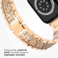 Selencia Sparkle schakelband Apple Watch Series 1 t/m 9 / SE (38/40/41 mm) | Series 10 / 11 (42 mm) - Rosé Goud