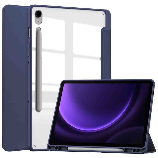 imoshion Trifold Hardcase Bookcase Samsung Tab S9 FE 10.9 inch / Tab S9 11.0 inch - Donkerblauw