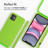 imoshion Silicone Case with Strap Apple iPhone 11 - Fluor Groen