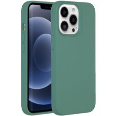 Accezz Liquid Silicone Backcover Apple iPhone 13 Pro - Donkergroen