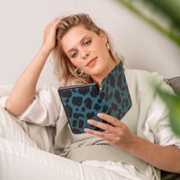 imoshion Design Slim Hard Case Sleepcover Kobo Nia - Green Leopard