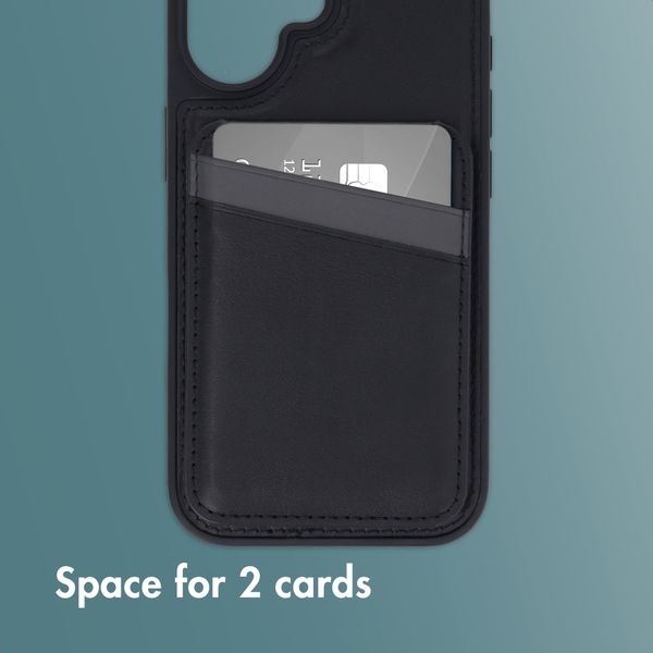 imoshion Back Cover with Card Holder and Stand Apple iPhone 16 - Black