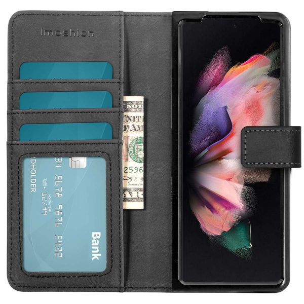 imoshion Luxe Bookcase Samsung Galaxy Z Fold3 - Zwart - Zwart