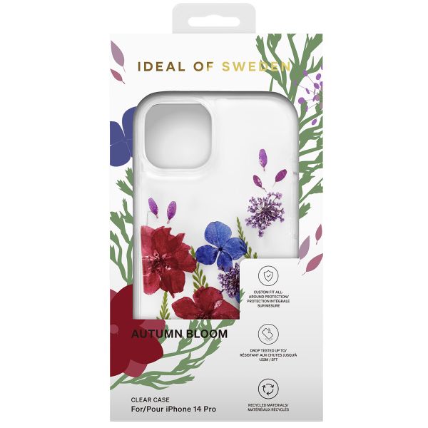 iDeal of Sweden Clear Case iPhone 14 Pro - Autumn Bloom