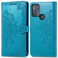 imoshion Mandala Bookcase Motorola Moto G50 - Turquoise