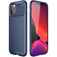 imoshion Carbon Softcase Backcover iPhone 12 (Pro) - Blauw