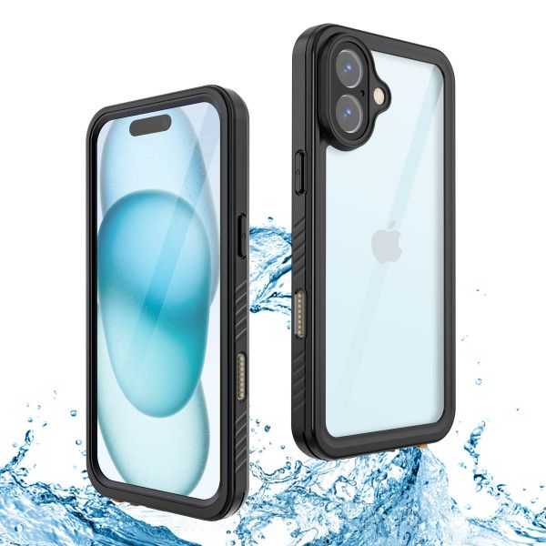 Redpepper Dot Plus Waterproof Backcover Apple iPhone 16 Plus - Zwart
