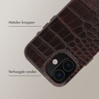 Selencia Croco Backcover met MagSafe Apple iPhone 16 - Choco Brown