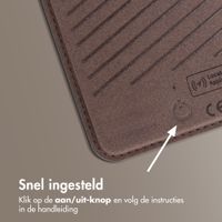 Accezz Magnetische Leren Wallet met standaard - Geschikt voor Apple Find My - Coffee Brown