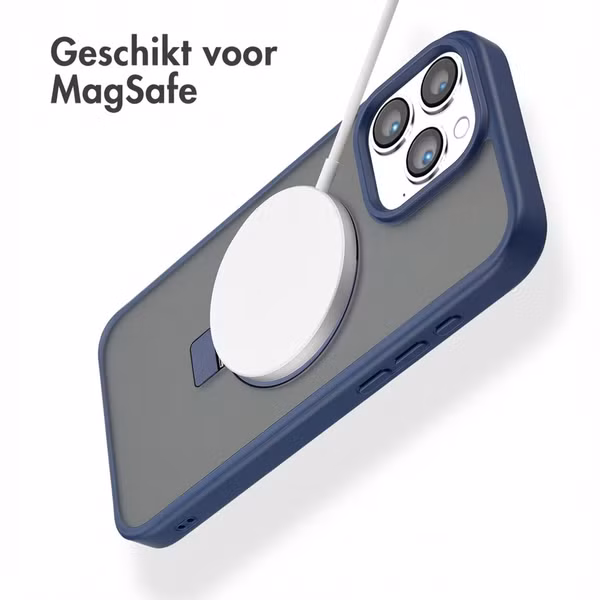 Accezz Ring Stand Backcover met MagSafe Apple iPhone 16 Pro Max - Blauw