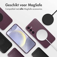 Accezz MagSafe Leather Backcover Samsung Galaxy S24 Plus - Heath Purple